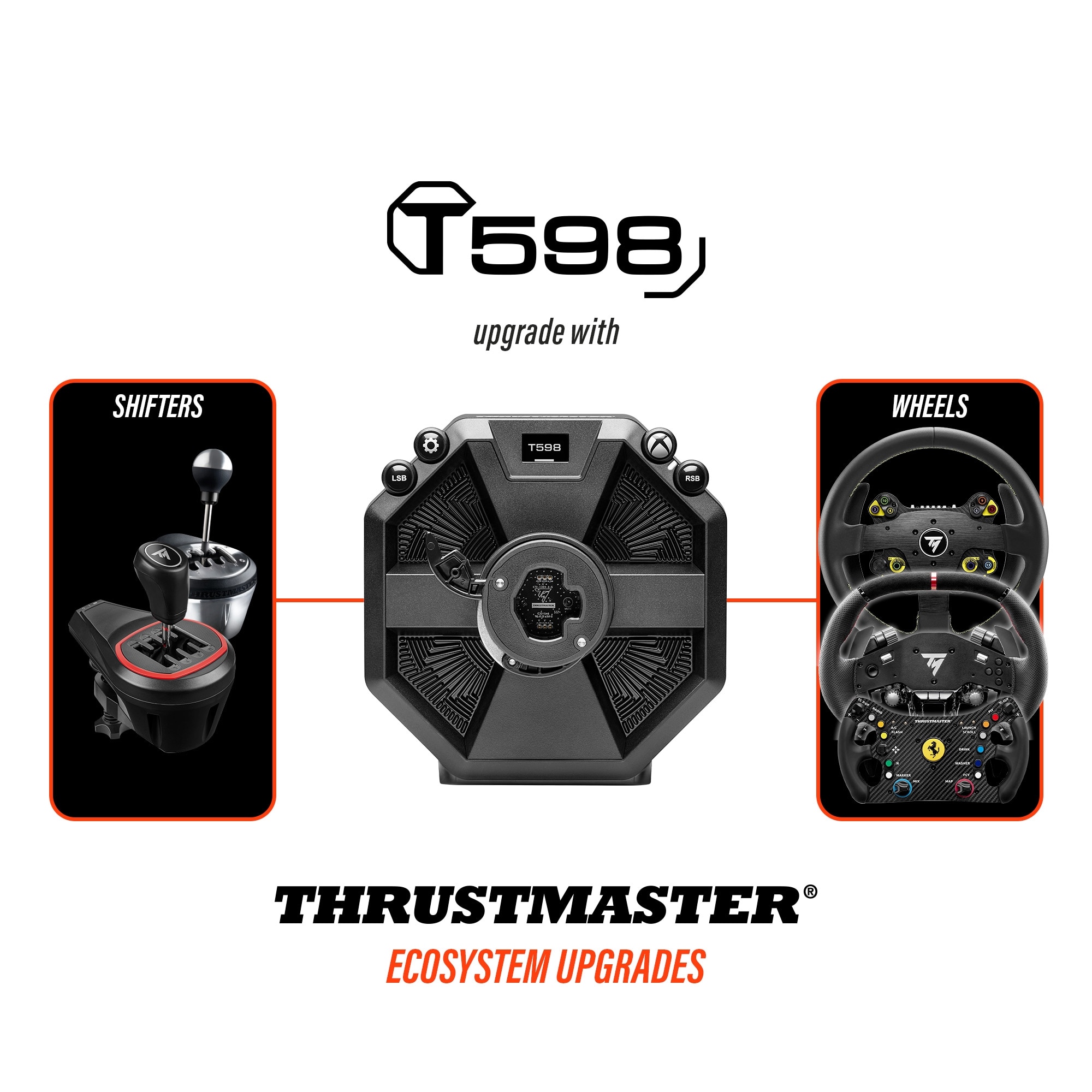 Thrustmaster T598 Gaming Pedal/Steering Wheel 3