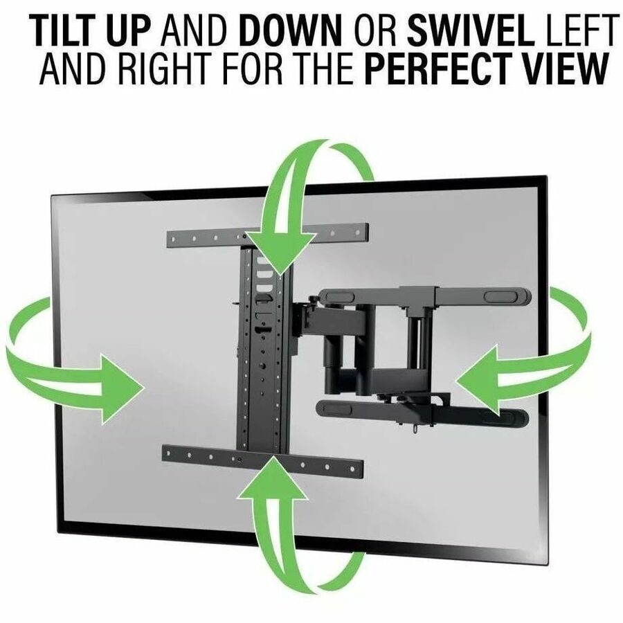 Sanus Full-Motion Outdoor Tilt TV Mount - For 40-85 Inch Flat Panel TVs - Black 9