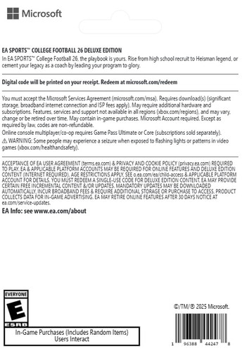 Download Xbox Series X|S College Football 26 Deluxe Edition 2