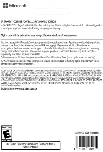 Download Xbox Series X|S College Football 26 Standard Edition 2