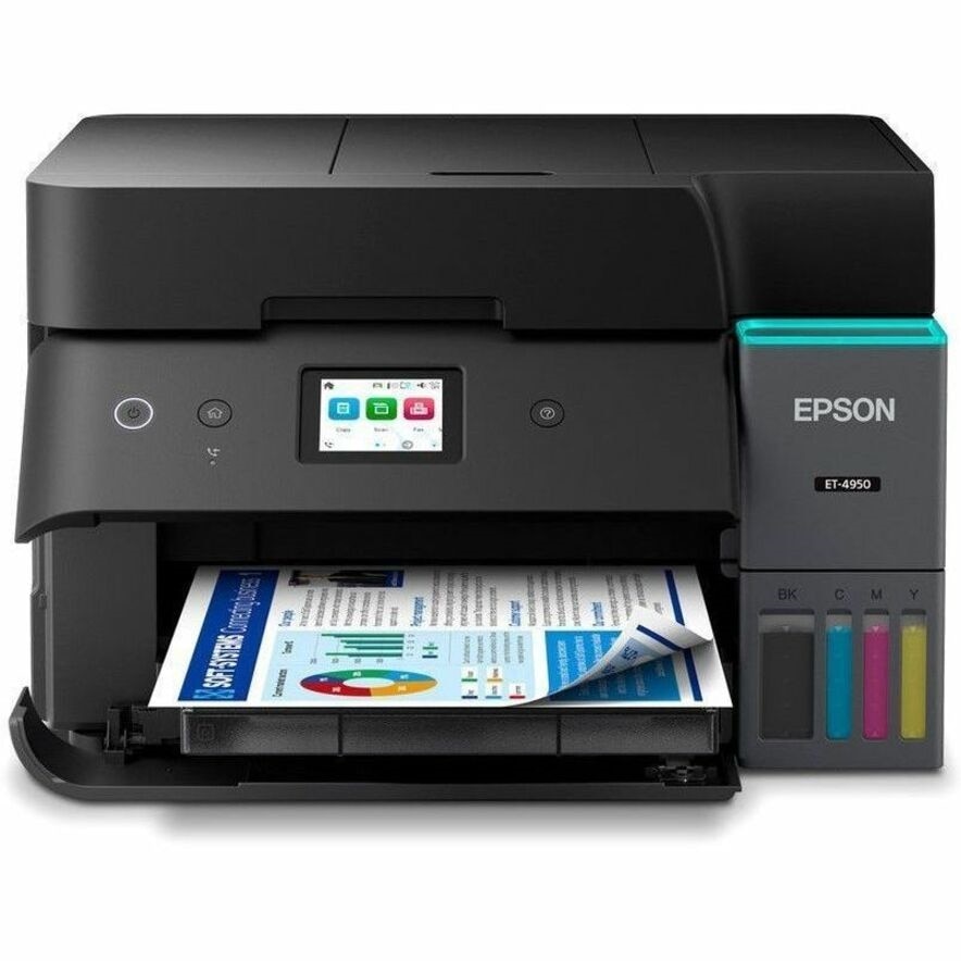 Epson ET-4950 Wired & Wireless EcoTank Inkjet Multifunction Printer - Color - Black 3