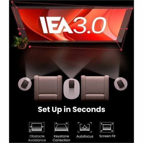 Nebula SuperSmart D2325 DLP Projector - 16:9 - Portable, Ceiling Mountable - Black 6