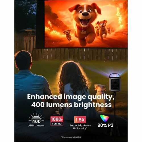 Nebula SuperSmart D2325 DLP Projector - 16:9 - Portable, Ceiling Mountable - Black 3