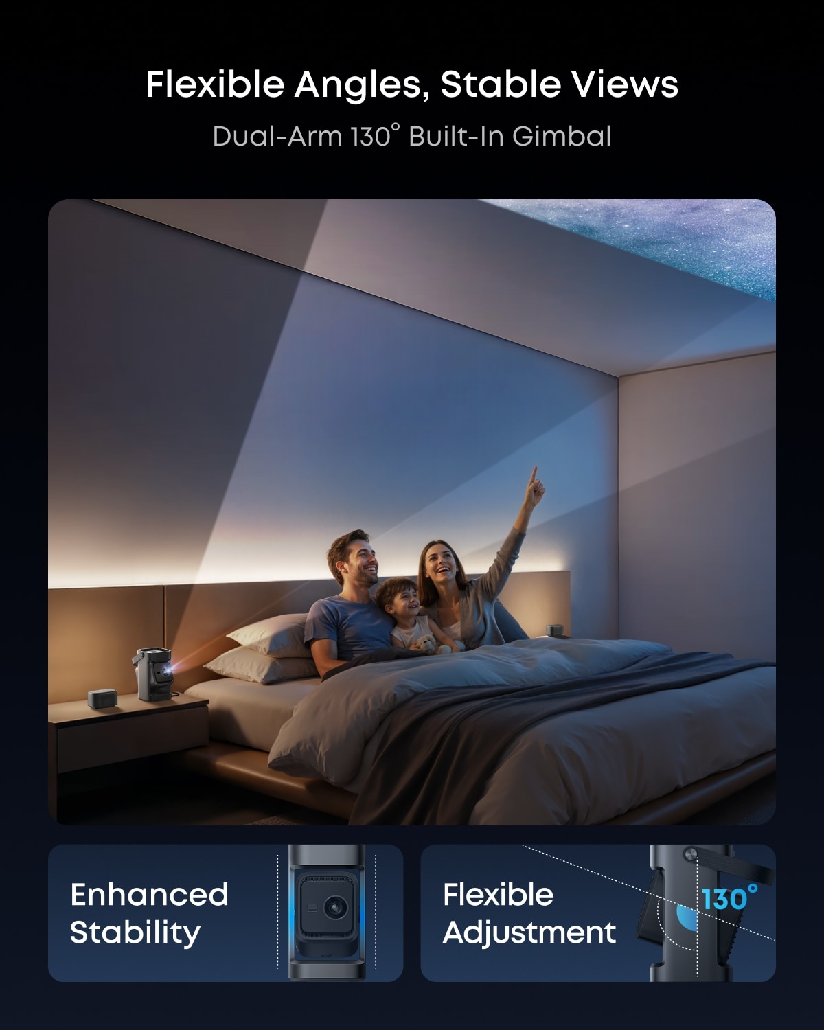 Nebula by Anker P1 650-lumen Portable Projector with Detachable Speakers 5