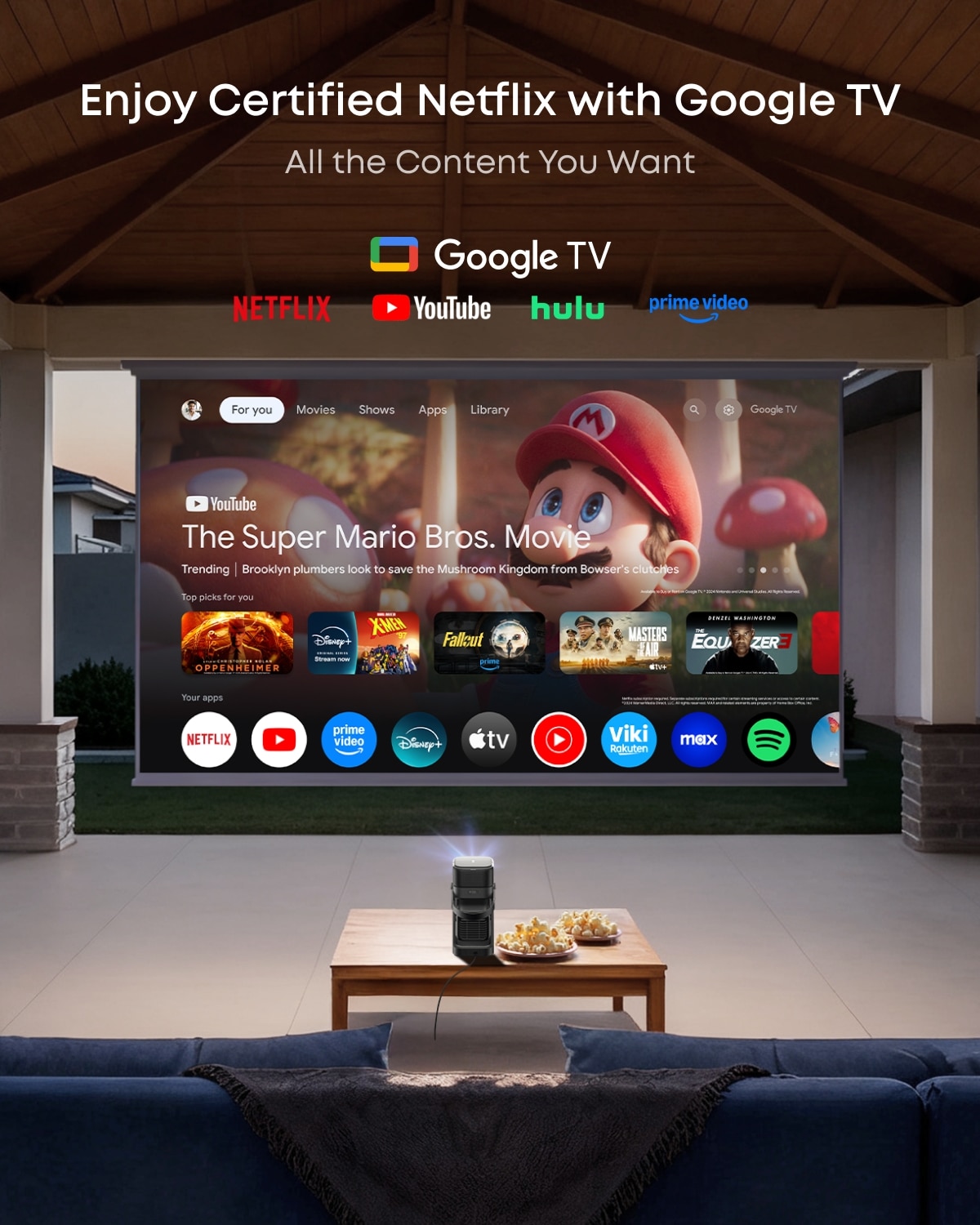 Nebula by Anker P1 650-lumen Portable Projector with Detachable Speakers 7