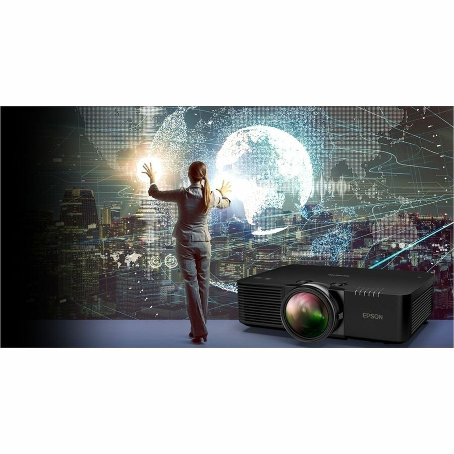 Epson PowerLite L695SE Short Throw 3LCD Projector - 21:9 - Ceiling Mountable - Black 6
