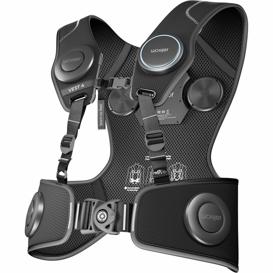 Woojer High-Fidelity Haptic Vest 4 - for VR, Games, Music, Movies, and Wellness. 2