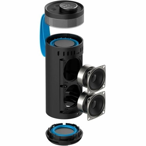 JLab Go Party Portable Bluetooth Speaker System - 10 W RMS - Black - 80 Hz to 18 kHz - Battery Rechargeable 6