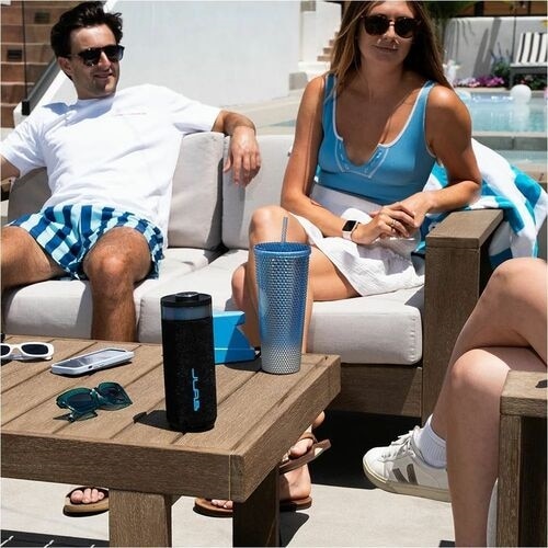 JLab Go Party Portable Bluetooth Speaker System - 10 W RMS - Black - 80 Hz to 18 kHz - Battery Rechargeable 8