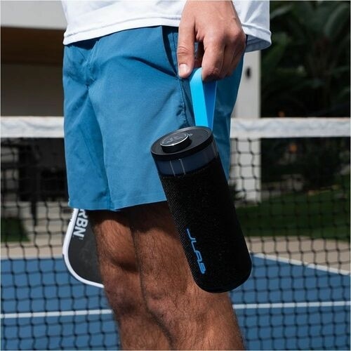 JLab Go Party Portable Bluetooth Speaker System - 10 W RMS - Black - 80 Hz to 18 kHz - Battery Rechargeable 10