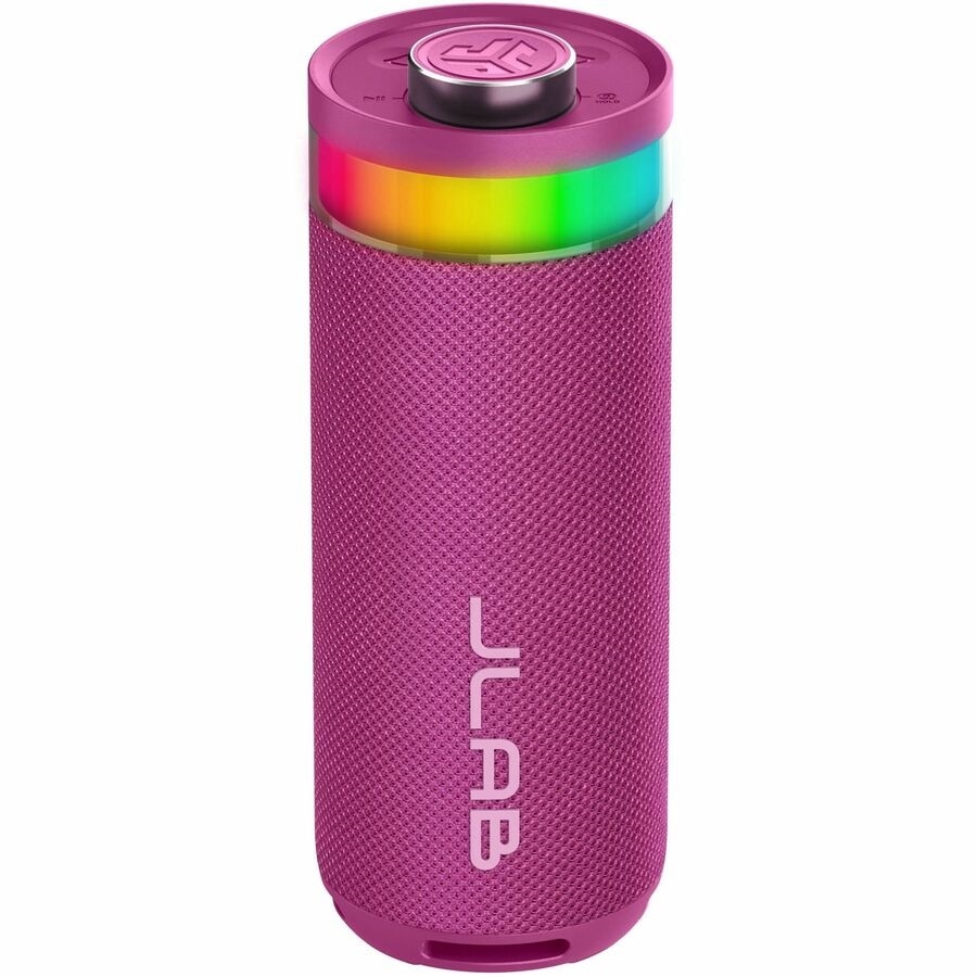 JLab Go Party Portable Bluetooth Speaker System - 10 W RMS - Mulberry - 80 Hz to 18 kHz - Battery Rechargeable 2