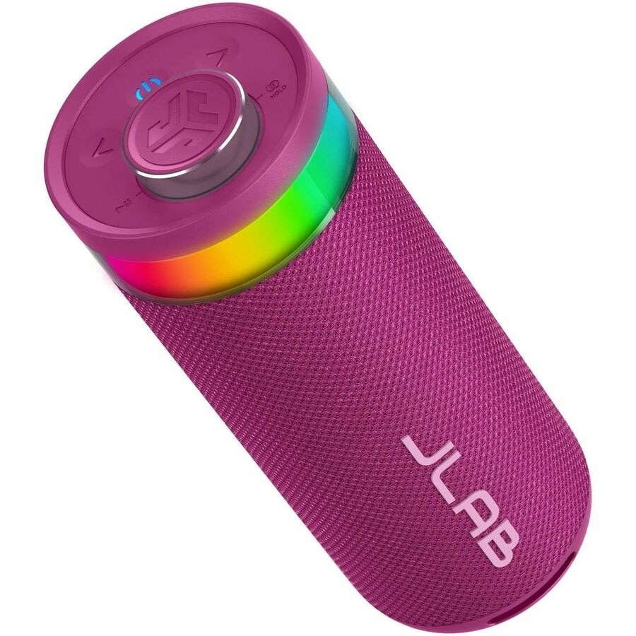 JLab Go Party Portable Bluetooth Speaker System - 10 W RMS - Mulberry - 80 Hz to 18 kHz - Battery Rechargeable 3