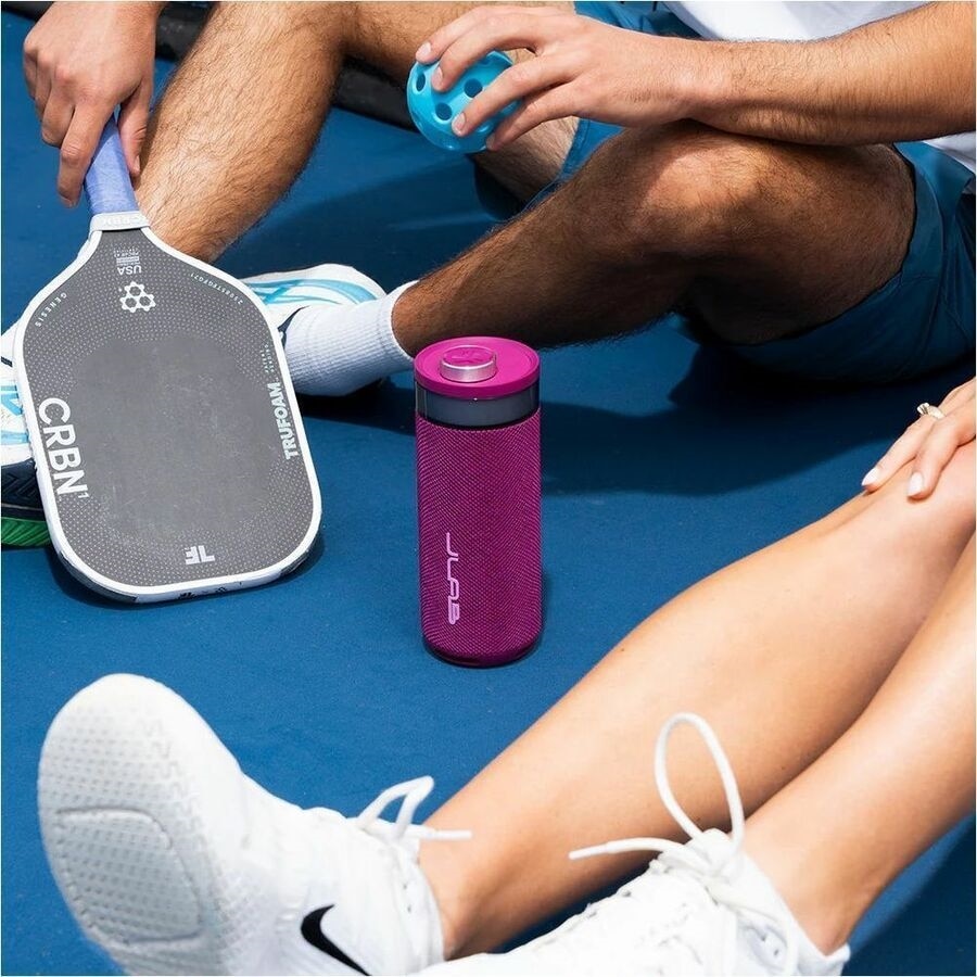JLab Go Party Portable Bluetooth Speaker System - 10 W RMS - Mulberry - 80 Hz to 18 kHz - Battery Rechargeable 7