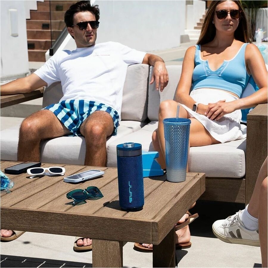 JLab Go Party Portable Bluetooth Speaker System - 10 W RMS - Navy - 80 Hz to 18 kHz - Battery Rechargeable 11