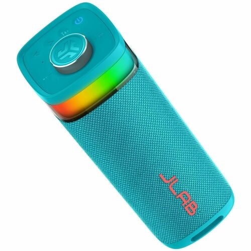 JLab JBuds Party Portable Bluetooth Speaker System - 30 W RMS - Cyan - 60 Hz to 20 kHz - Battery Rechargeable 2
