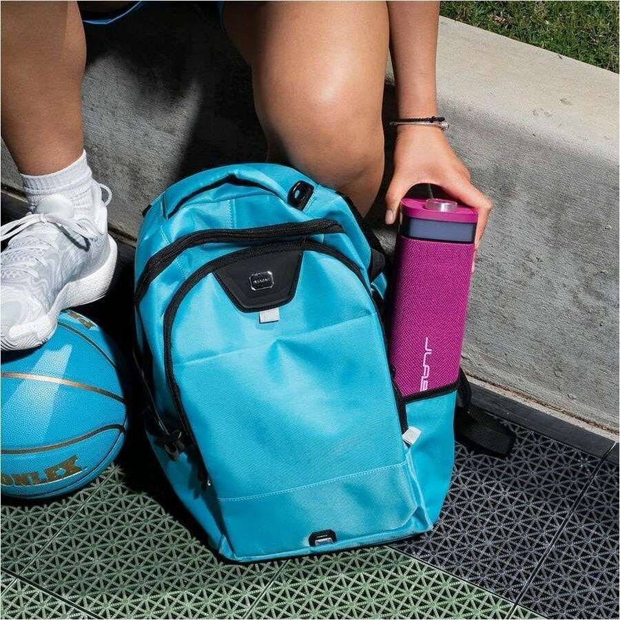 JLab JBuds Party Portable Bluetooth Speaker System - 30 W RMS - Mulberry - 60 Hz to 20 kHz - Battery Rechargeable 8