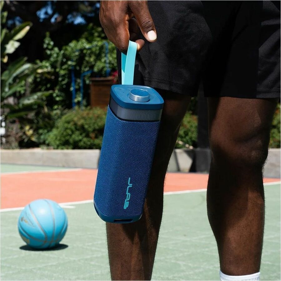 JLab JBuds Party Portable Bluetooth Speaker System - 30 W RMS - Navy - Battery Rechargeable 8