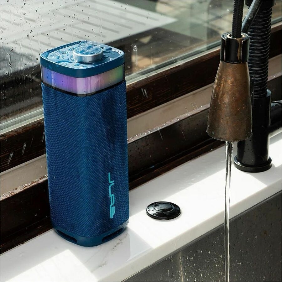 JLab JBuds Party Portable Bluetooth Speaker System - 30 W RMS - Navy - Battery Rechargeable 4