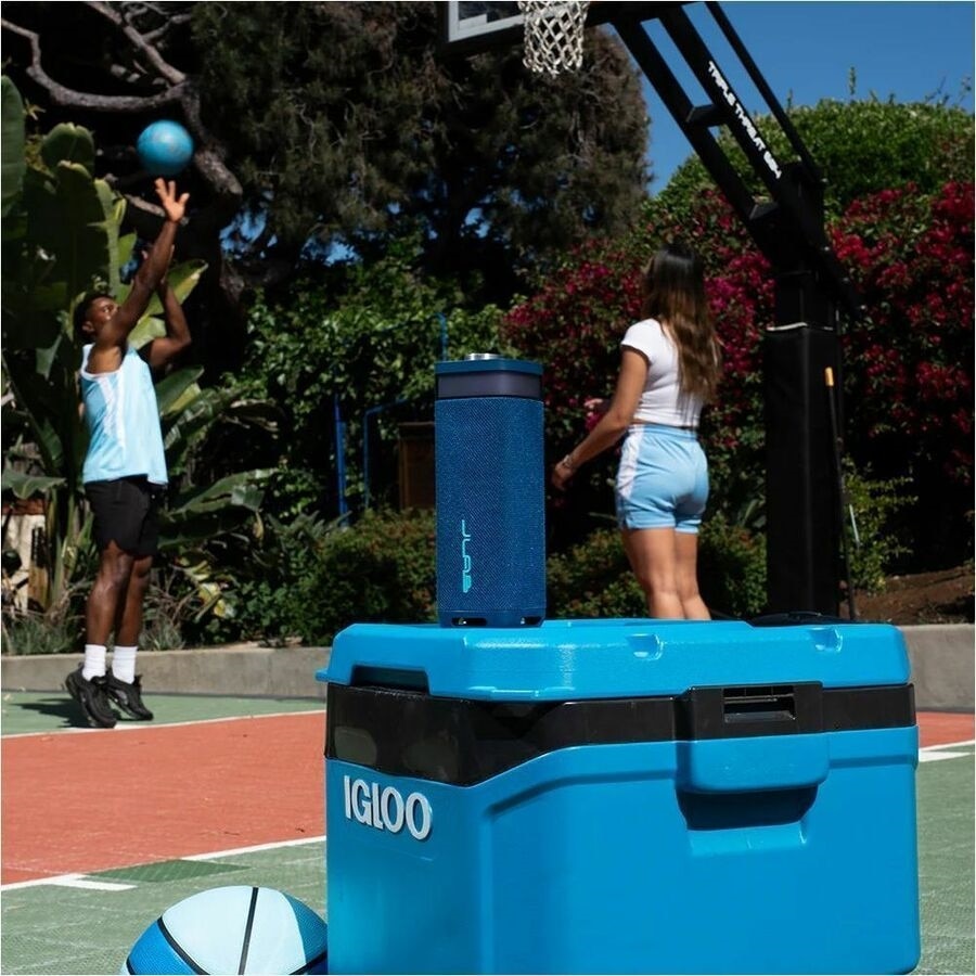 JLab JBuds Party Portable Bluetooth Speaker System - 30 W RMS - Navy - Battery Rechargeable 6