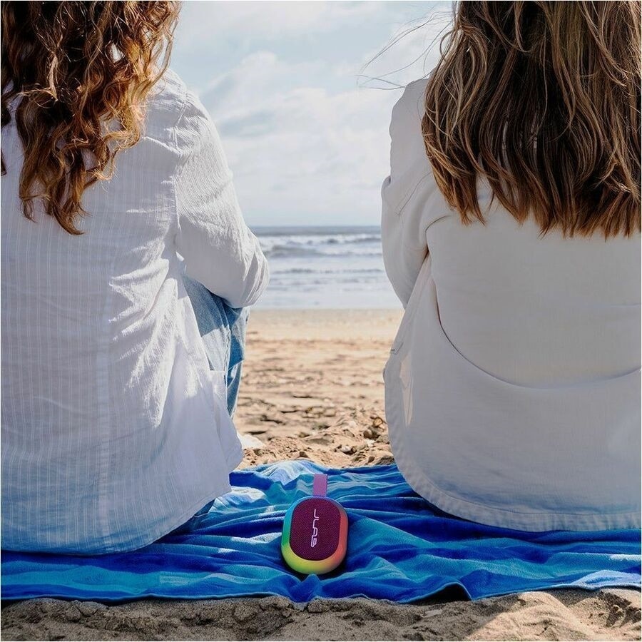 JLab Pop Party Portable Bluetooth Speaker System - 5 W RMS - Mulberry - Battery Rechargeable 10