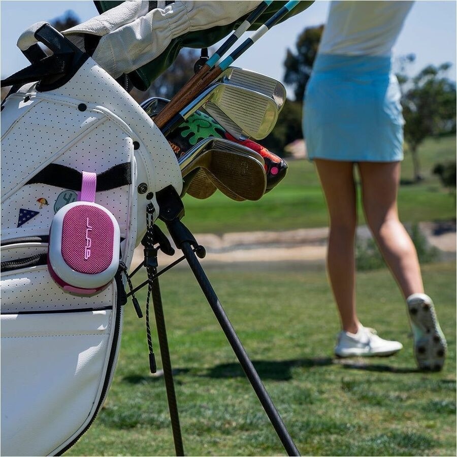 JLab Pop Party Portable Bluetooth Speaker System - 5 W RMS - Mulberry - Battery Rechargeable 11