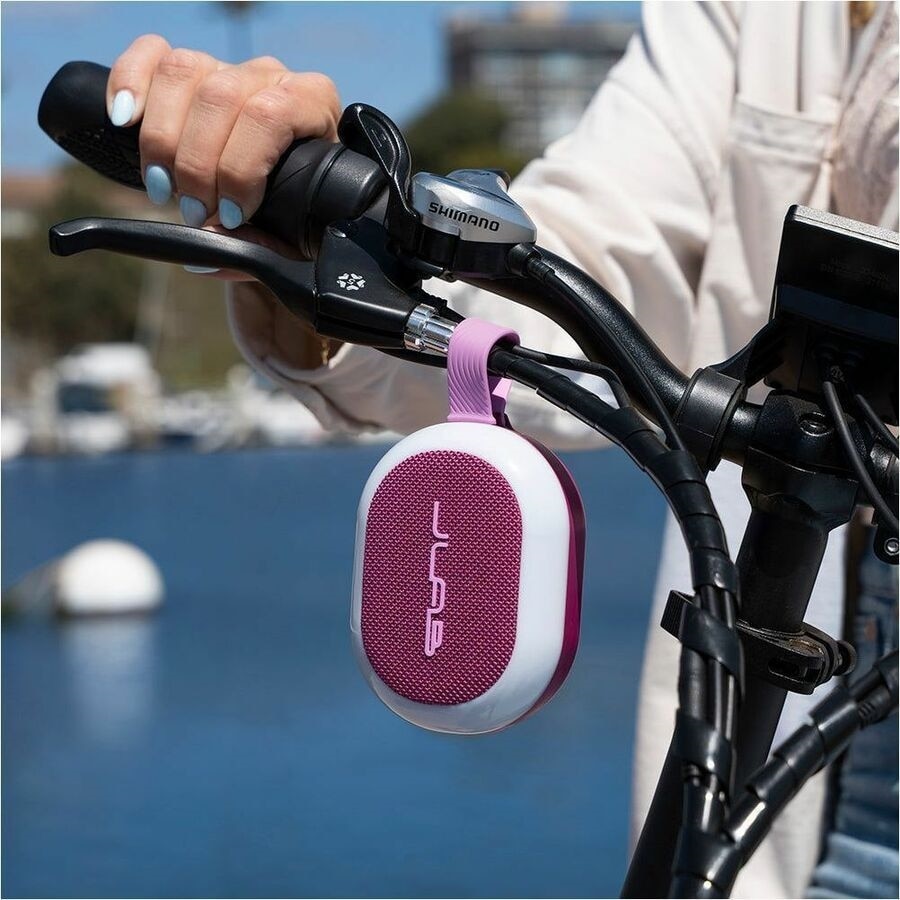 JLab Pop Party Portable Bluetooth Speaker System - 5 W RMS - Mulberry - Battery Rechargeable 7