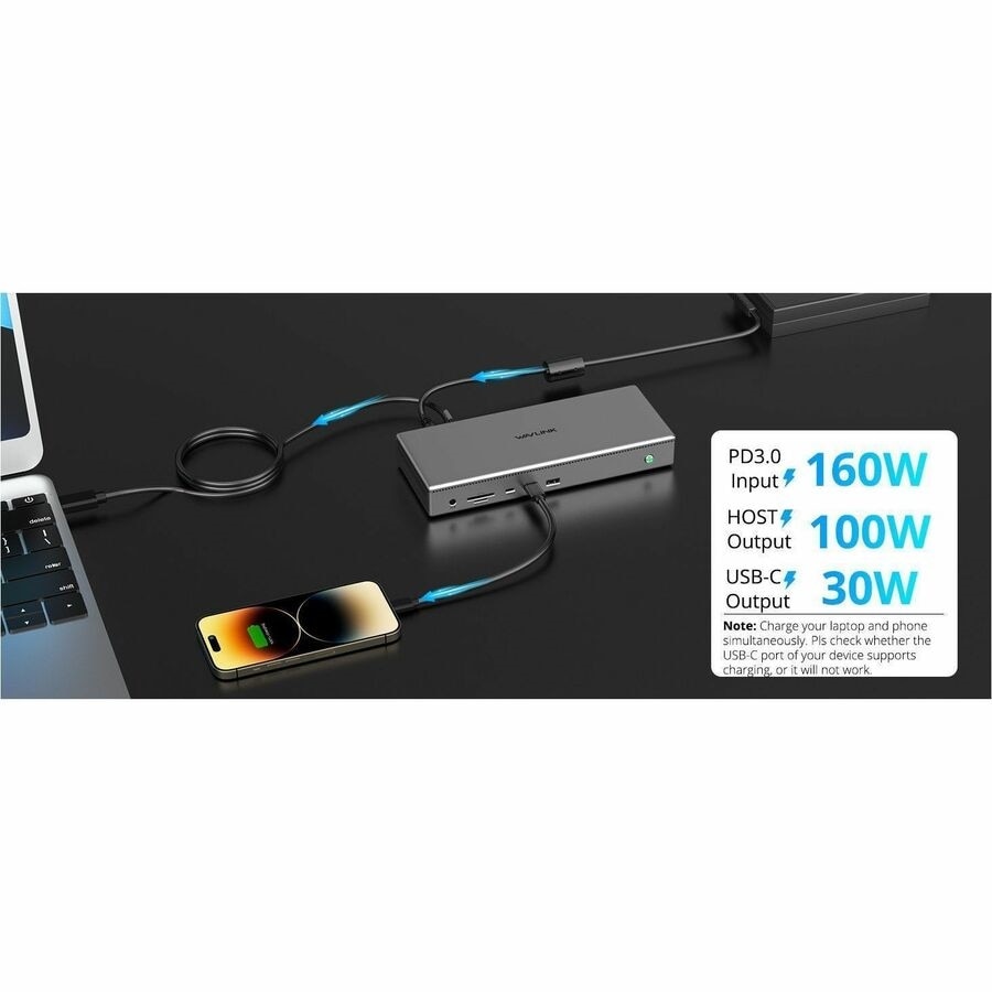 Wavlink WL-UG75PD1-4D2 Quad 4K 120Hz Universal Dock / For Windows and Mac M1/M2/M3/M4 11