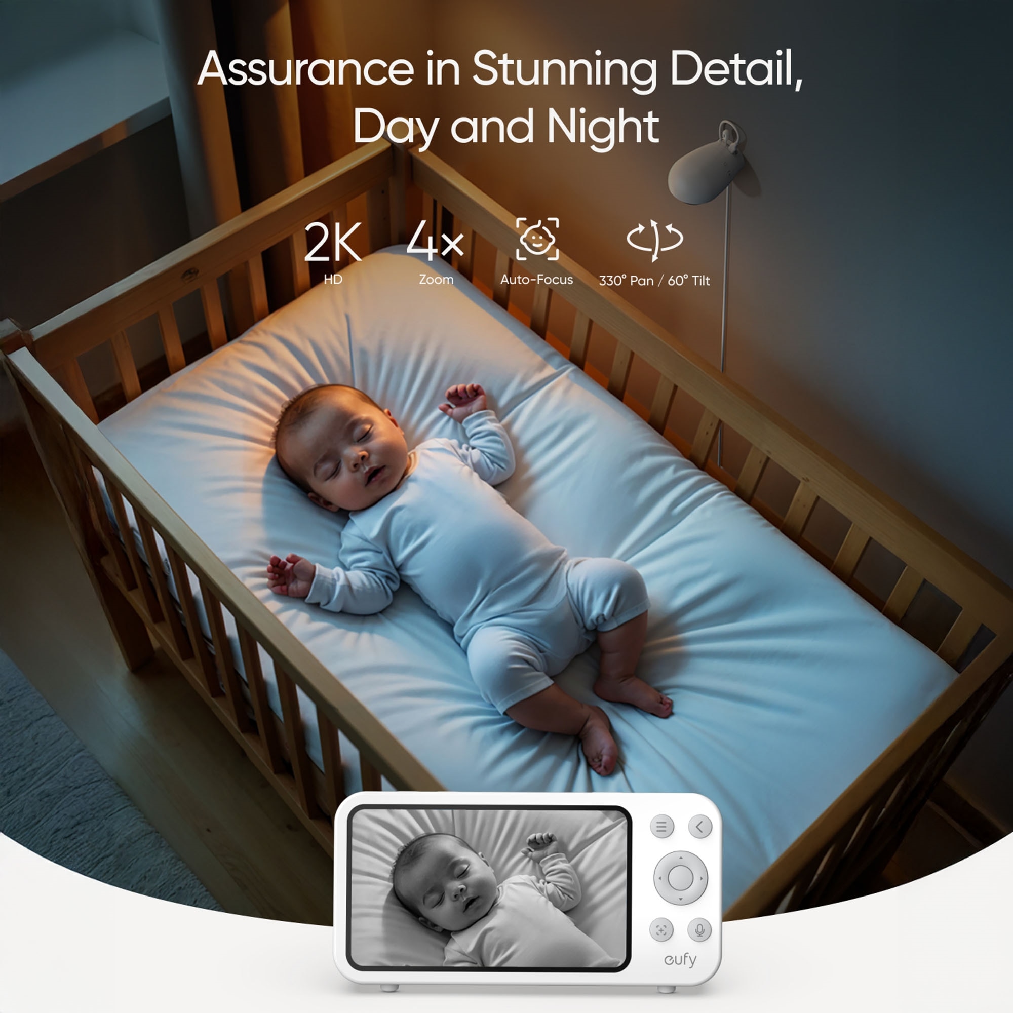Eufy Baby Monitor E20 with 2K Camera 3