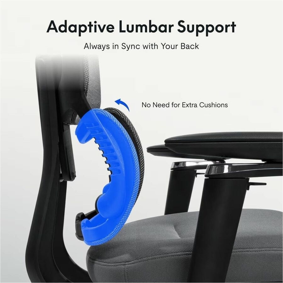 FlexiSpot Premium Ergo Max C7MAXG-FOAM-FT Chair - Gray 4
