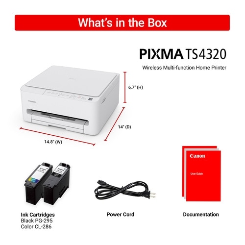 Canon PIXMA TS4320 Wired & Wireless Inkjet Multifunction Printer - Color 10