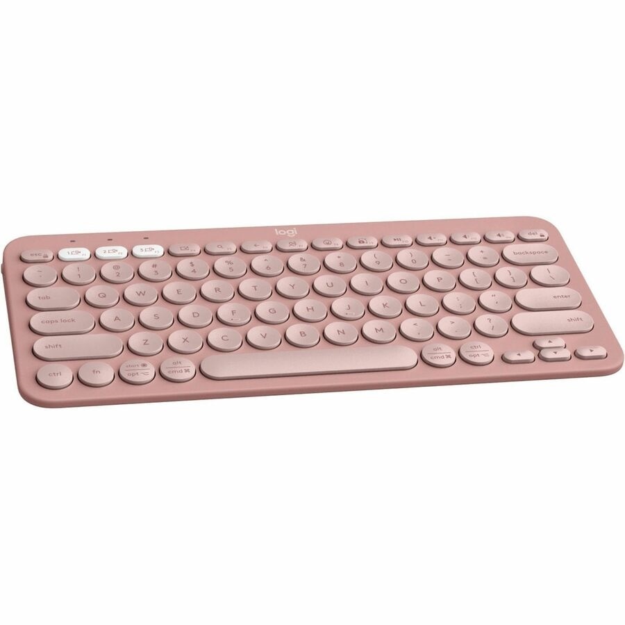 Logitech Pebble Keys 2 K380s, Multi-Device Bluetooth Wireless Keyboard with Customizable Shortcuts, Tonal Rose 11