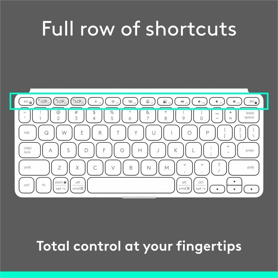 Logitech Keys-To-Go 2 Tablet Keyboard - Pale Gray 9