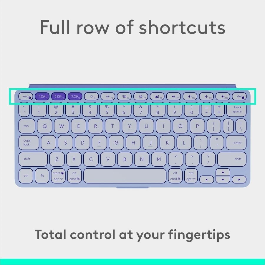 Logitech Keys-To-Go 2 Tablet Keyboard - Lilac 10