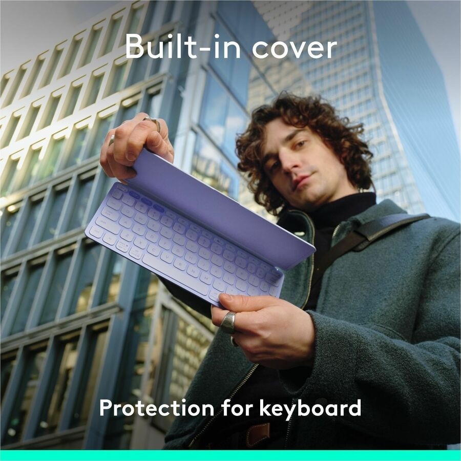 Logitech Keys-To-Go 2 Tablet Keyboard - Lilac 7
