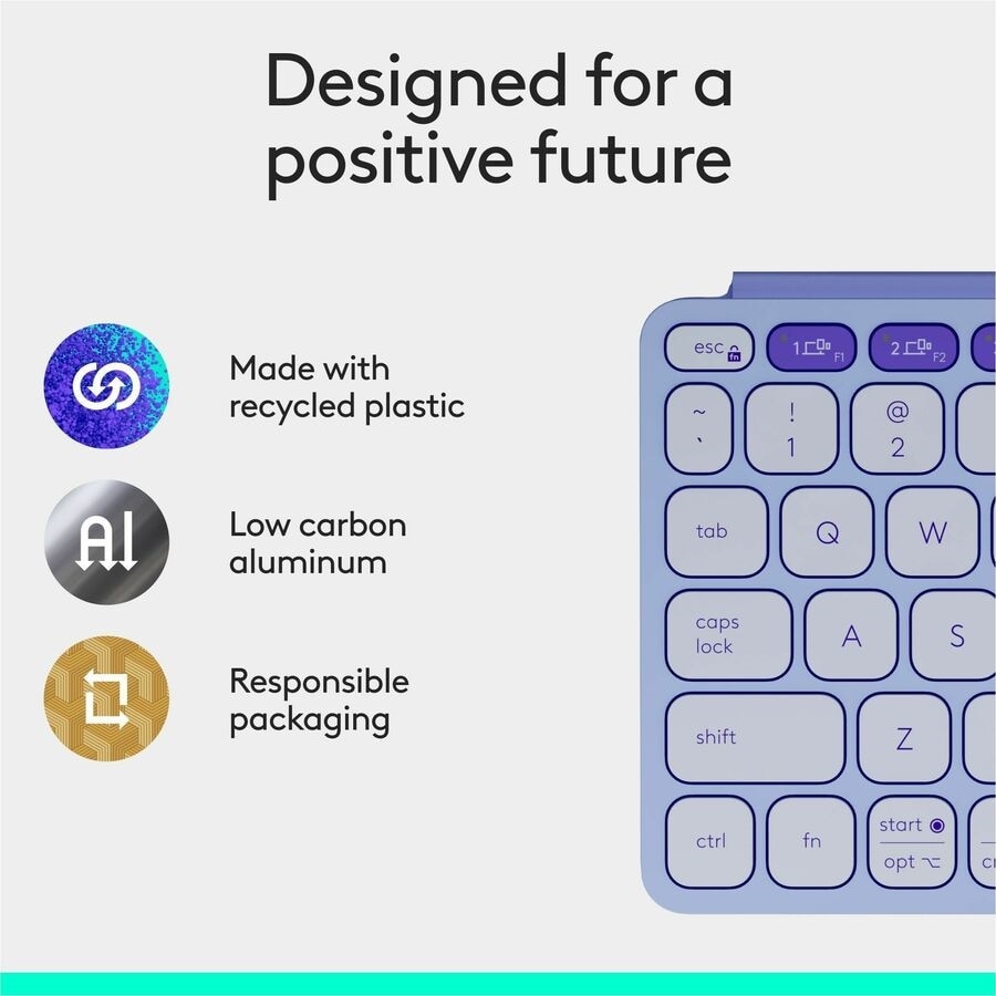 Logitech Keys-To-Go 2 Tablet Keyboard - Lilac 8