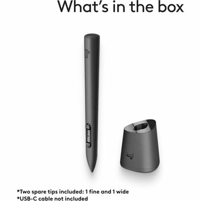 Logitech MX Ink Combo MR Stylus with Charging Dock for Meta Quest 10