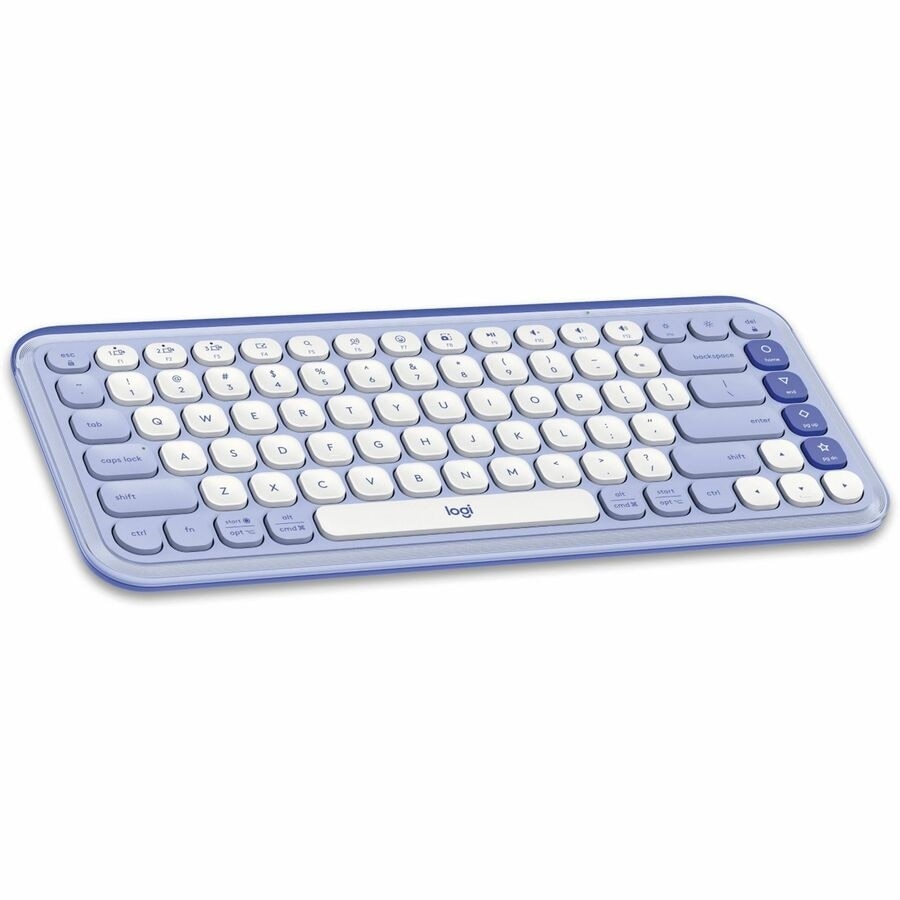 Logitech POP Icon Keys Wireless Bluetooth Keyboard - Lilac & Off-white 6
