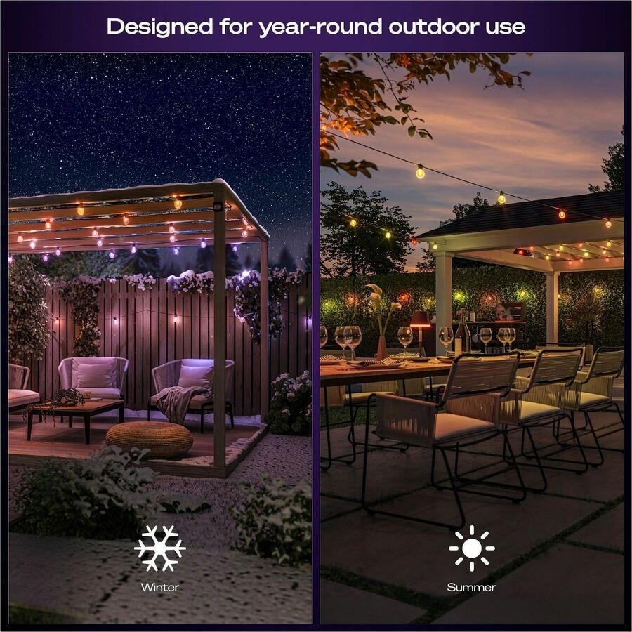 Philips Hue Festavia Globe Outdoor String Lights 22 ft 7