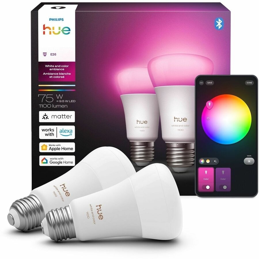 Philips Hue Color 2 pack - 75W Bulb 2
