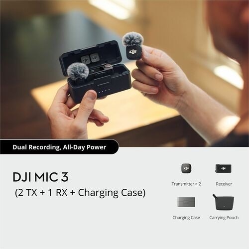 DJI Mic 3 (2 TX + 1 RX + Charging Case) 9