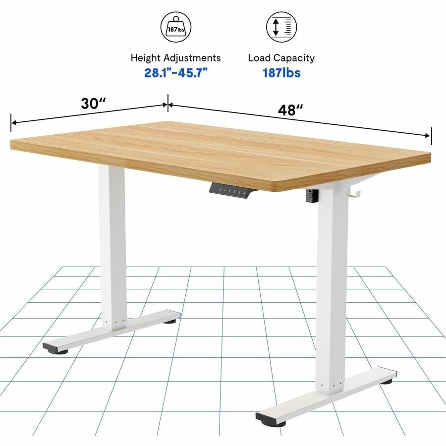 FlexiSpot Standing Desk E2 - Maple Top 7