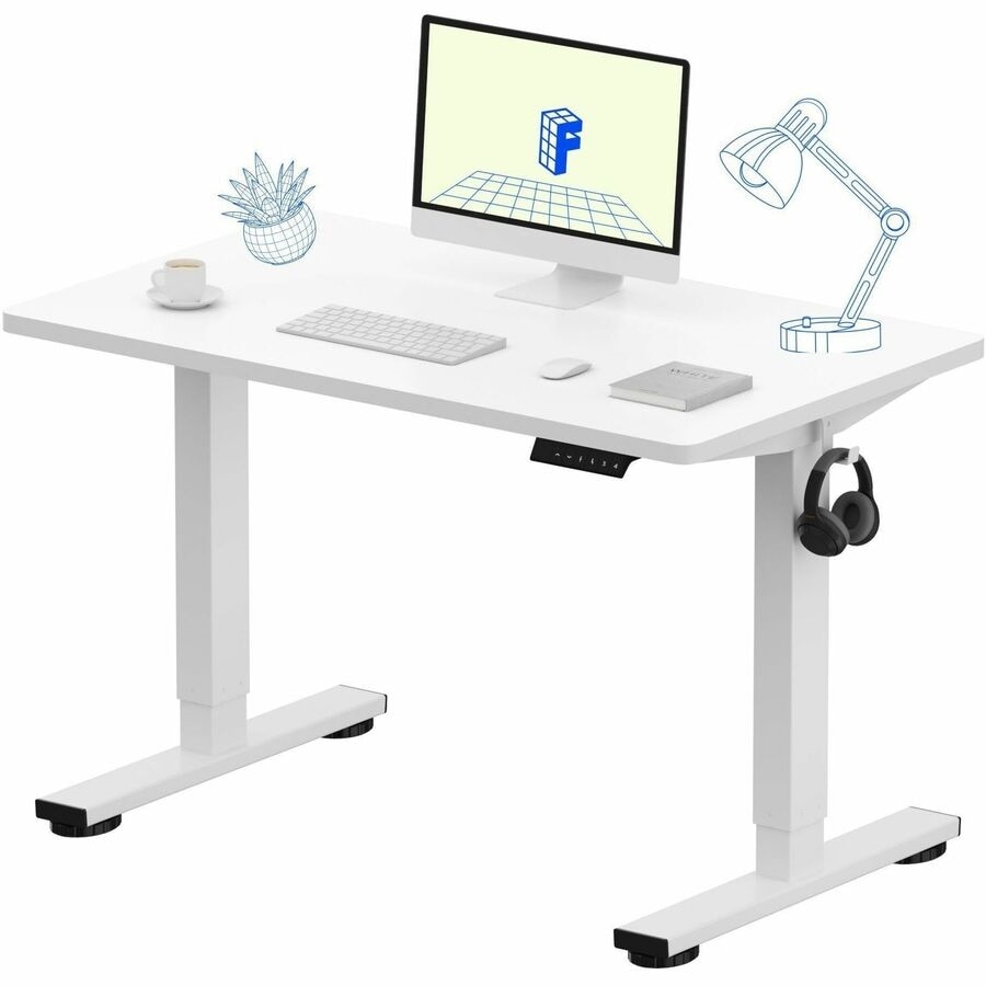 FlexiSpot Standing Desk E2 - White Top 2