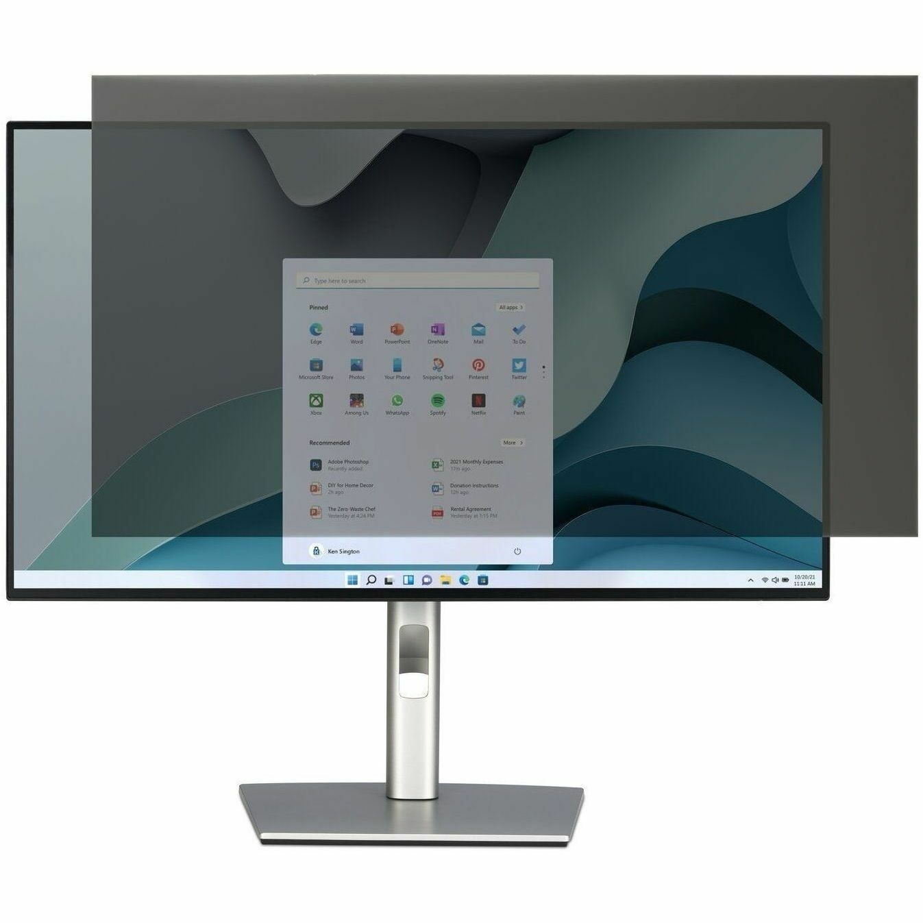 Kensington EQ Privacy Screen Filter for Monitors 21.5" (16:9) 3