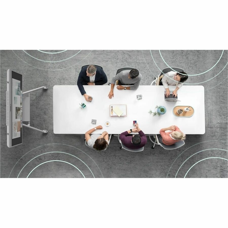 Logitech Rally Board 65 and Cart Bundle - Off-White 5