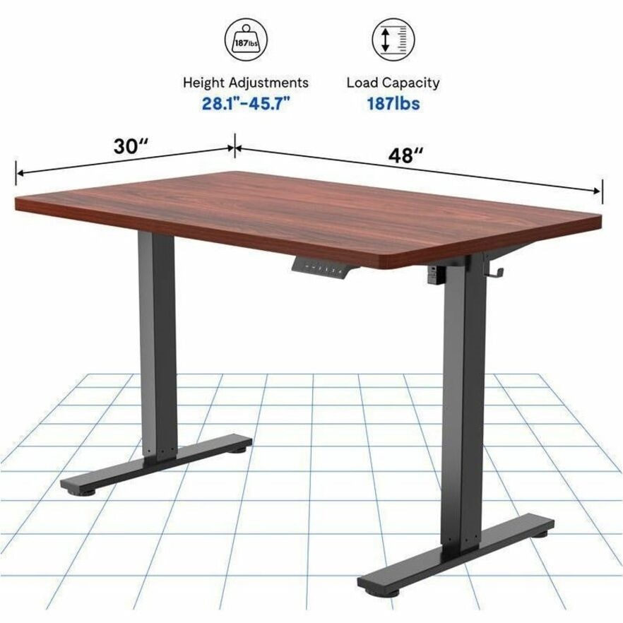 FlexiSpot Standing Desk E2 - Mahogany Top 4