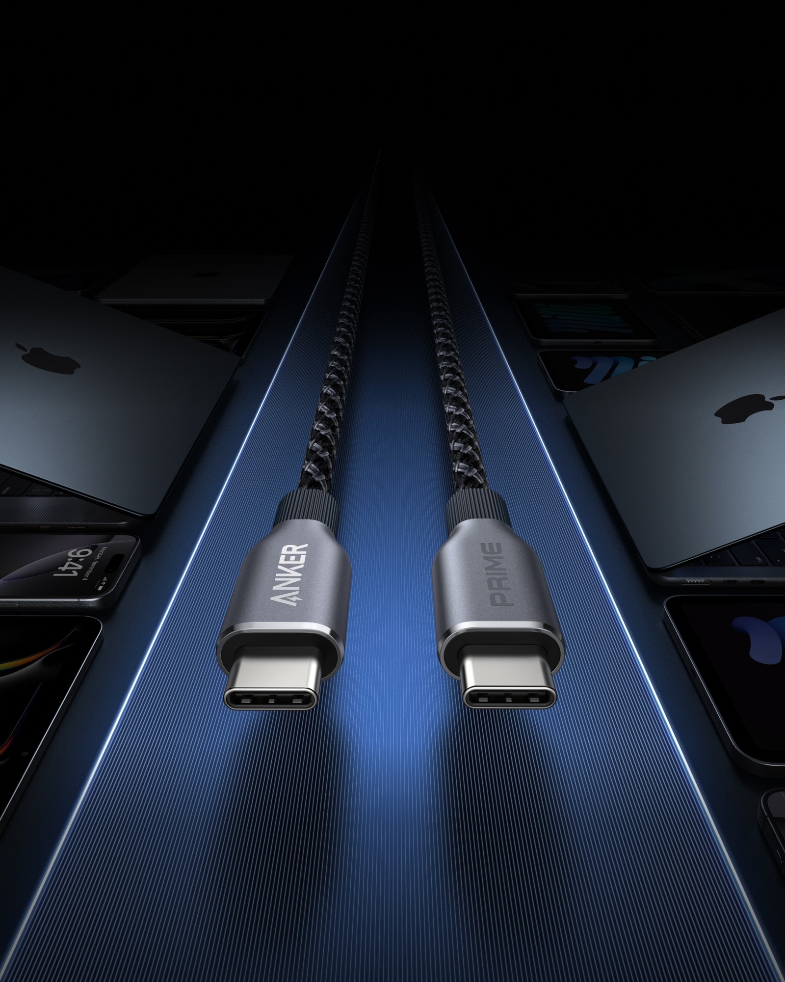 Anker Prime USB-C to USB-C Cable (6 ft, 240W, Upcycled-Braided) 3