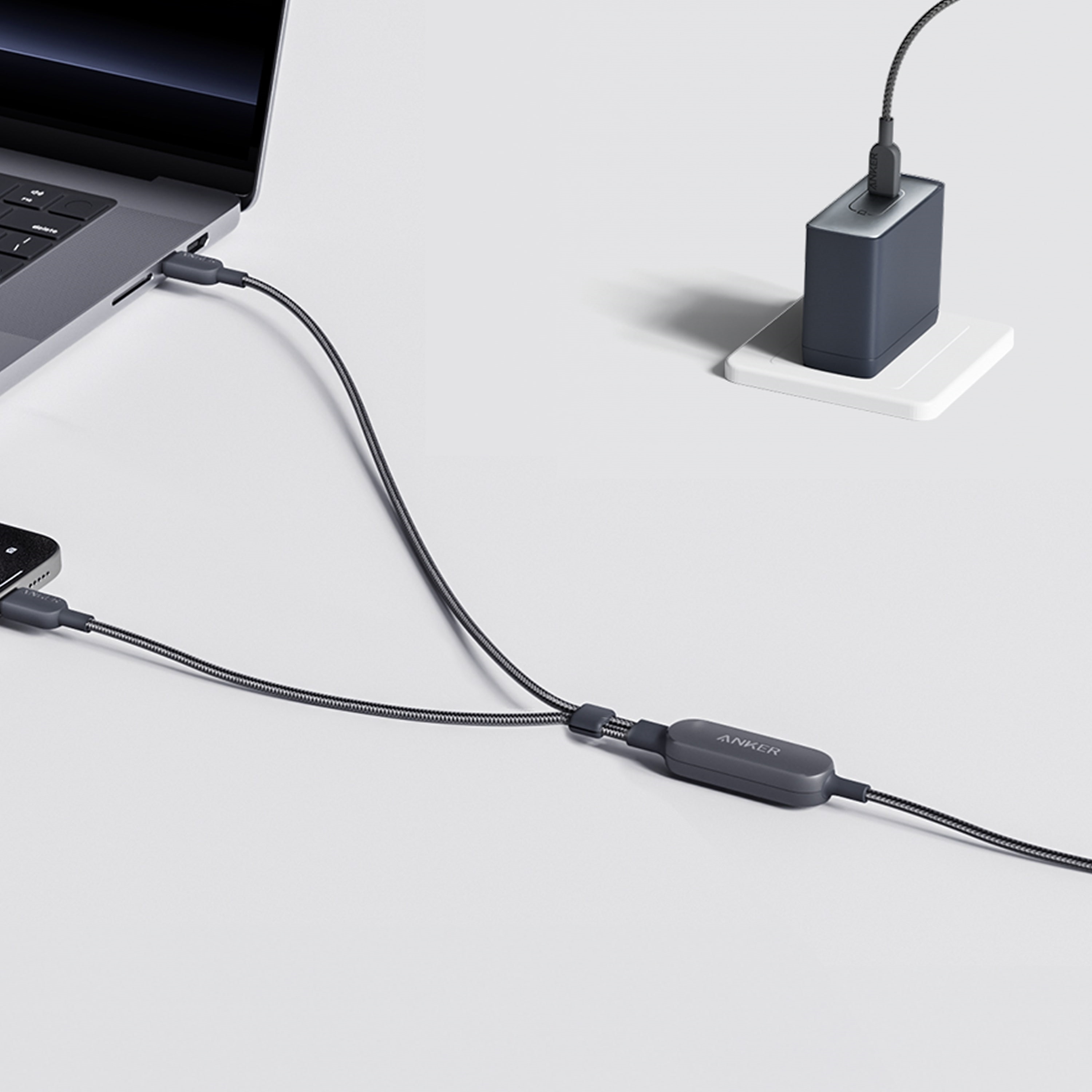 ANKER 140W 2-in-1 USB-C to USB-C Cable 3