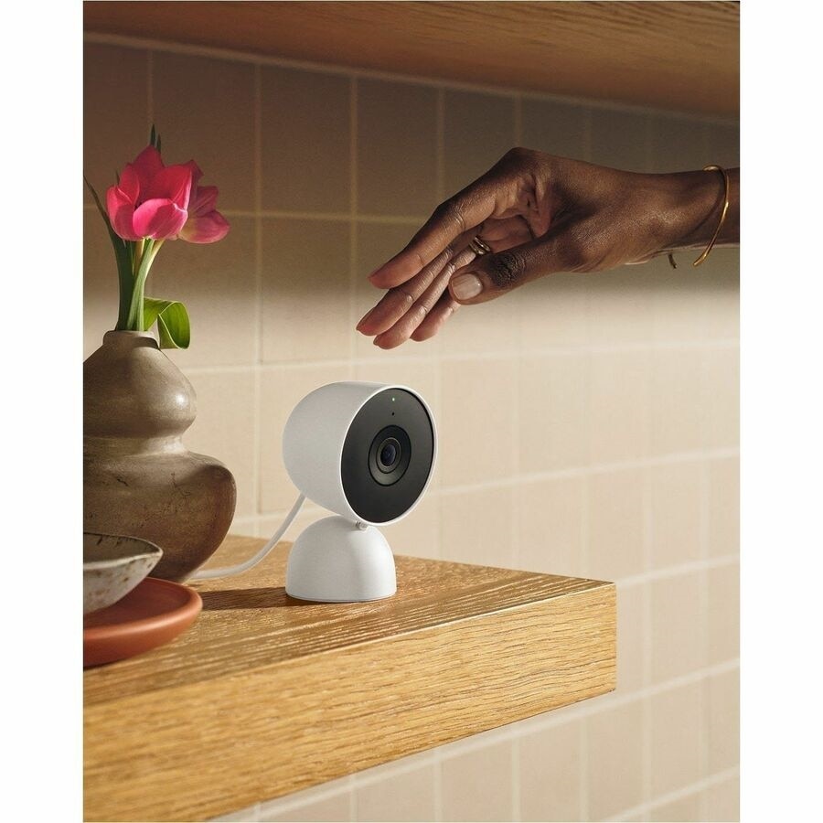 Google Nest Nest Cam Indoor 2K Network Camera - Color - Snow 10
