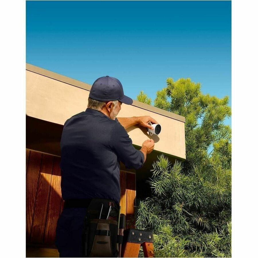 Google Nest Nest Cam Indoor/Outdoor 2K Network Camera - Color - 2 / Pack - Snow 4