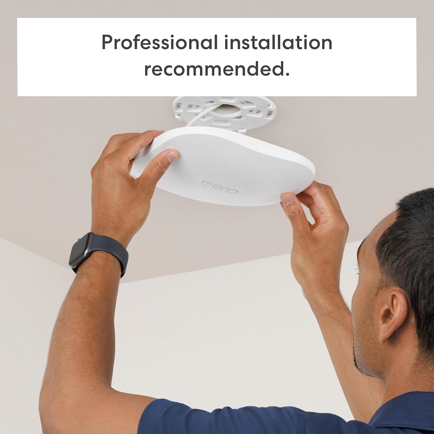 eero PoE 7 tri-band Wi-Fi 7 mountable access point (newest model) - Wireless speeds up to 3.9 Gbps, Coverage up to 2,000 sq. ft., 1-pack 6